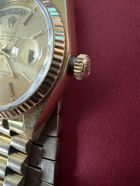 rolex crown won t screw down|crown screw down issue.